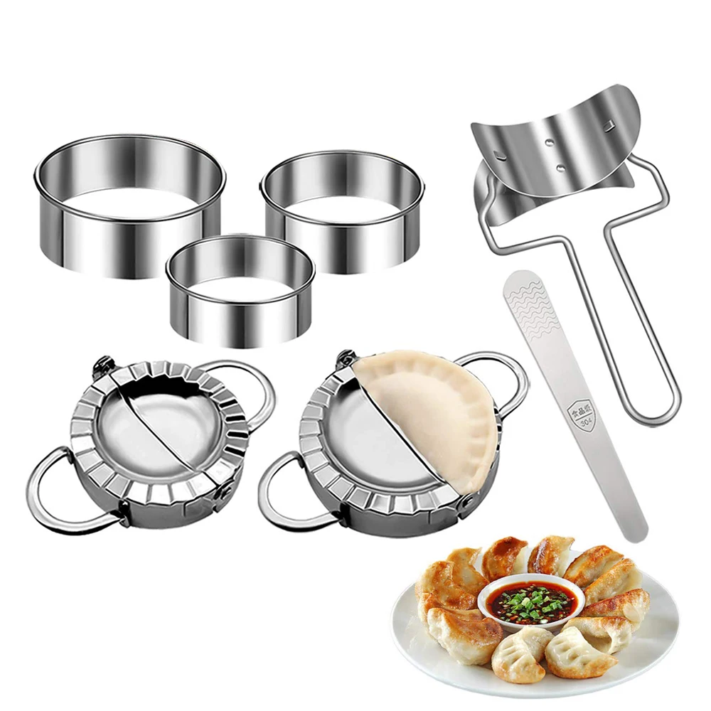 Dumpling Press Set - Edelstahl Knödel Form Knödel Maker Ravioli