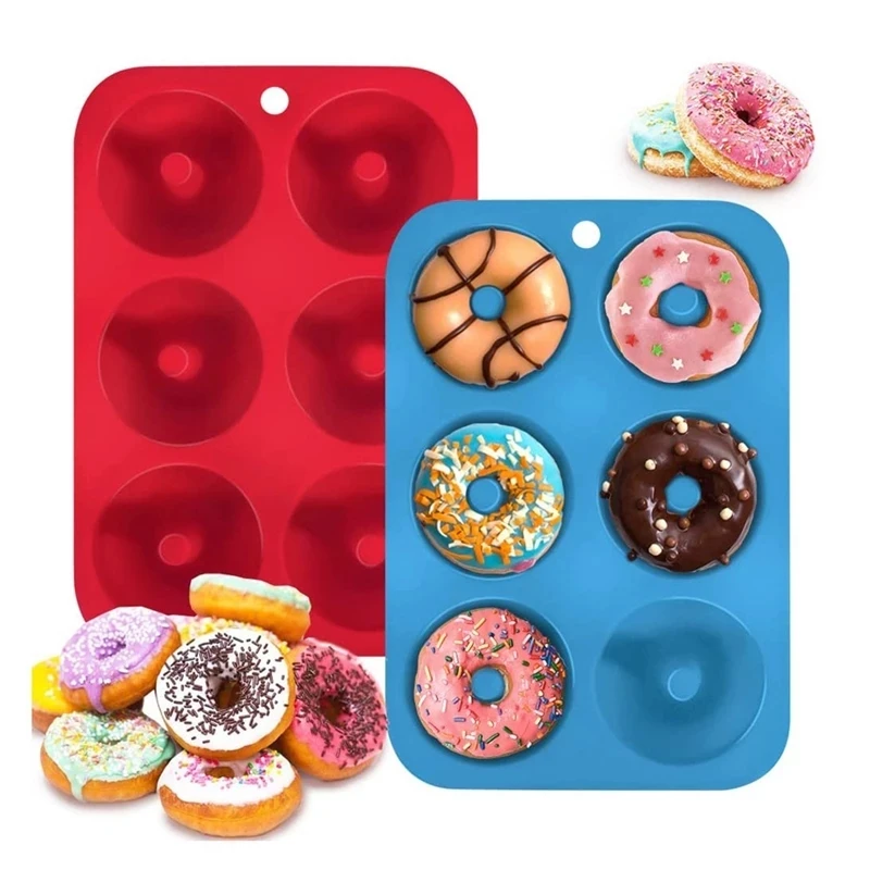 6-Loch-Silikon-Donut-Form, Bac – Donut Mold Silicone Bewertung und Preis